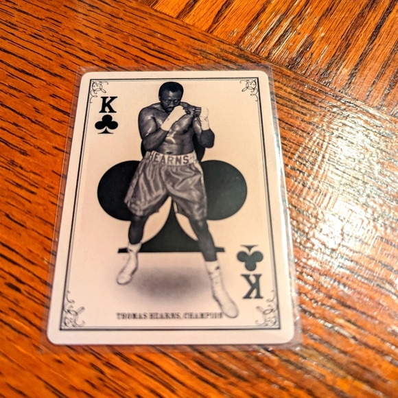 Tommy Hearns 🥊 Boxing Trading Card Panini #K 🔥 Hitman Hearns - Picture 2 of 3